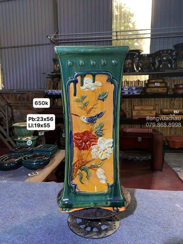 CHẬU ỐNG MIỆNG VUÔNG SIZE 23X56CM