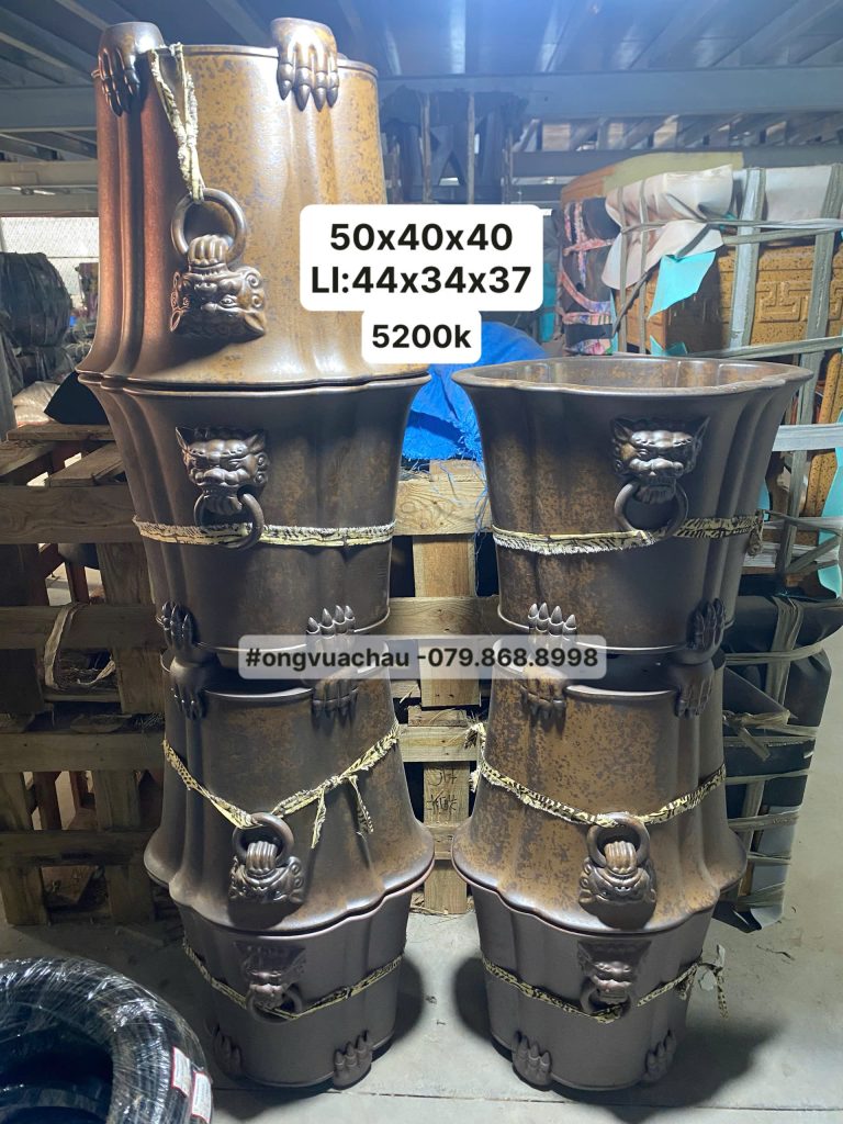 CHẬU TÀU VIP MẶT HỔ SIZE 50X40X40CM
