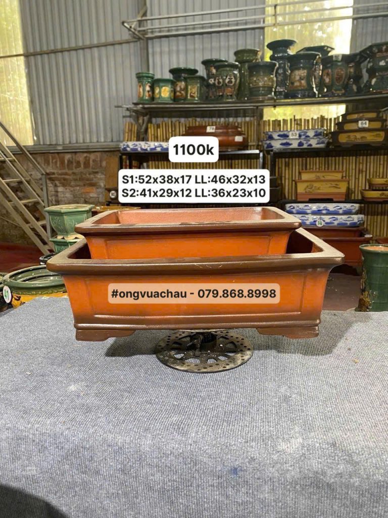 BỘ CHẬU TÀU CHỮ NHẬT SIZE 41-52CM